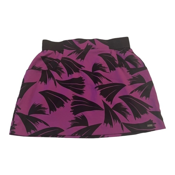GUESS Black & Purple Mini Skirt NWT